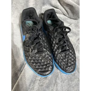 Nike Tiempo Legend 8 Youth Shoes‎ - Size 5.5 Y Black Blue